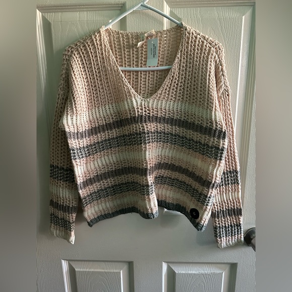 Striped Neutral Sweater - Picture 5 of 6